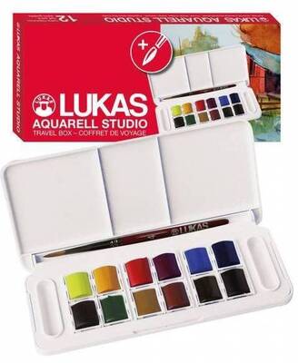 Studio Aquarell Set 12x1/2 tablet