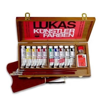 Studio Yağlı Boya Set 10lu 37ml + Palet + 3 Fırça