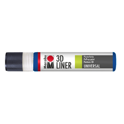 Marabu - 3D Liner Kumaş Boyası 25ml Medium Blue