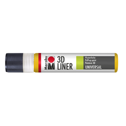 Marabu - 3D Liner Kumaş Boyası 25ml Medium Yellow
