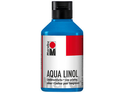 Aqua Linoprint Medium Blue 250 ml