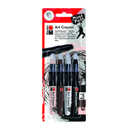 Marabu - Art Crayon Pastel Set Essential 4 Renk