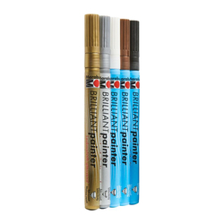 Marabu - Marabu Brillant Marker Set 1-2mm 5 Renk