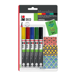 Marabu Deco Painter Marker Set 3-4 mm 5 Renk - Thumbnail