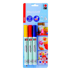 Marabu - Glass Painter Set Kids 3 Renk