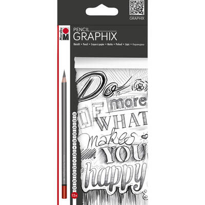 Pencil Graphix Dereceli Kalem 5H-6B 12'li