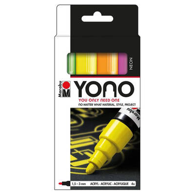 YONO Marker Set NEON 4x1.5-3mm