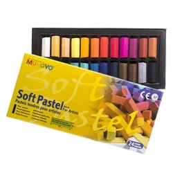 Mungyo - 24lü Yarım Boy Soft Pastel Karton Kutu