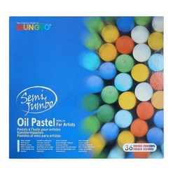 Mungyo - 36lı Jumbo Yağlı Pastel Karton Kutu