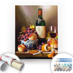 Bir Kutu Sanat - Natürmort - Tuval Üzerine Sayılarla Boyama Seti 40x50cm Bir Kutu Sanat - Natürmort - Tuval Üzerine Sayılarla Boyama Seti 40x50cm