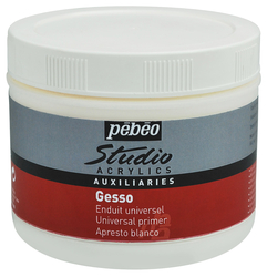 Pebeo - Akrilik Gesso Studio Beyaz Astar Boya - 500ml