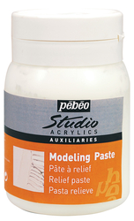 Pebeo - Studio Acrylics Medium Modeling Paste - Rölyef Macunu 1 Litre