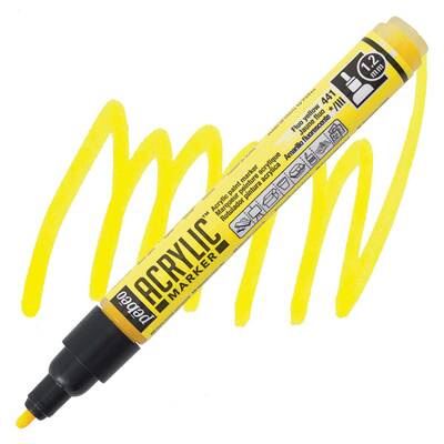 Deco Akrilik Marker - 1,2mm Fluo Yellow