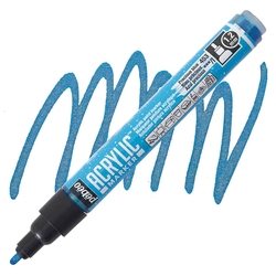 Pebeo - Deco Akrilik Marker - 1,2mm Pre Blue(Met.Blue)