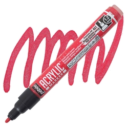 Pebeo - Deco Akrilik Marker - 1,2mm Pre Red(Met.Red)