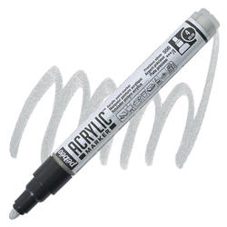 Pebeo - Deco Akrilik Marker 4mm - 56 Prec Silver