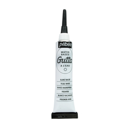Pebeo - İpek Boya Kontür Su Bazlı Gutta 20ml Tüp - White Pebeo - İpek Boya Kontür Su Bazlı Gutta 20ml Tüp - White