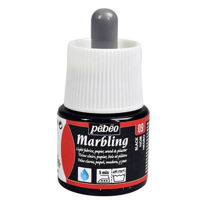 Marbling Ebru Boya 45ml Şişe - 13009 Black