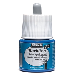 Pebeo - Marbling Ebru Boya 45ml Şişe - 13005 Cyan