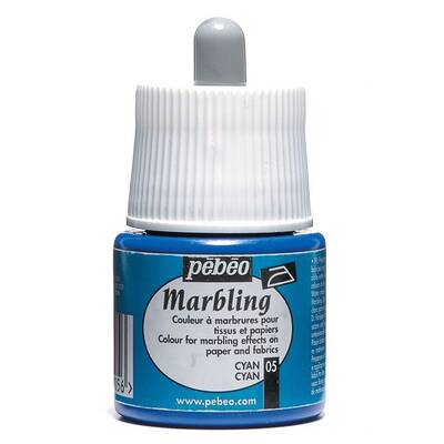 Marbling Ebru Boya 45ml Şişe - 13005 Cyan