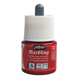 Pebeo - Marbling Ebru Boya 45ml Şişe - 13002 Vermilion