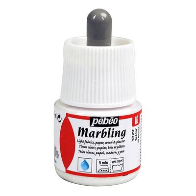 Marbling Ebru Boya 45ml Şişe - 13010 White