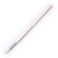 Pebeo - 258R - 16 Beyaz Kıl Yuvarlak Yağlı Boya Fırçası