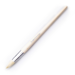 Pebeo - 258R - 24 Beyaz Kıl Yuvarlak Yağlı Boya Fırçası