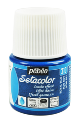 Pebeo - Setacolor Süet Efektli Opak Kumaş Boya 45ml Şişe - 310 Royl Blue