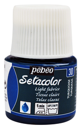 Pebeo - Setacolor Transparan Kumaş Boya 45ml Şişe - 30 Turquoise