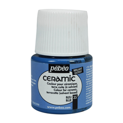 Pebeo - Solvent Bazlı Seramik Boya 45ml Şişe - 35 Blue