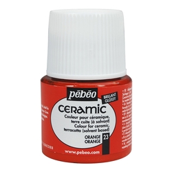 Pebeo - Solvent Bazlı Seramik Boya 45ml Şişe - 23 Orange