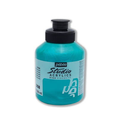 Studio Akrilik Boya 500ml Kavanoz 172-358 Iridescent Green- Blue