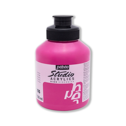 Pebeo - Studio Akrilik Boya 500ml Kavanoz 171-55 Azo Pink