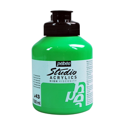 Pebeo - Studio Akrilik Boya 500ml Kavanoz 171-43 Cadmium Green