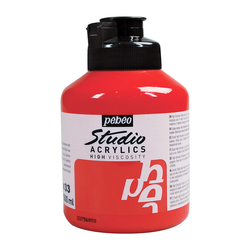 Pebeo - Studio Akrilik Boya 500ml Kavanoz 171-33 Cadmium Red