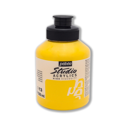 Pebeo - Studio Akrilik Boya 500ml Kavanoz 171-13 Light Azo Yellow