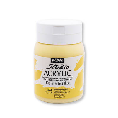 Studio Akrilik Boya 500ml Kavanoz 171-24 Naples Yellow