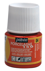 Pebeo - Su Bazlı Porselen Boya 150 45ml Şişe - 04 Agate Orange