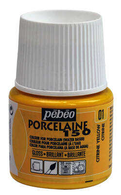 Su Bazlı Porselen Boya 150 45ml Şişe - 01 Citrine Yellow