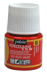 Pebeo - Su Bazlı Porselen Boya 150 - 05 Coral Red