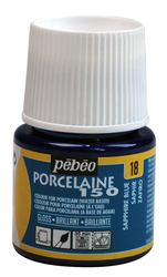 Pebeo - Su Bazlı Porselen Boya 150 45ml Şişe - 18 Sapphire Blue