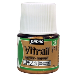 Pebeo - Vitrail Solvent Bazlı Cam Boya 45ml Şişe - 05038 Gold