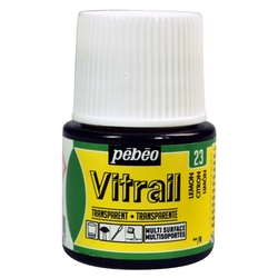 Pebeo - Vitrail Solvent Bazlı Cam Boya 45ml Şişe - 05023 Lemon