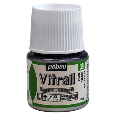 Vitrail Solvent Bazlı Cam Boya 45ml Şişe - 05039 Pearl