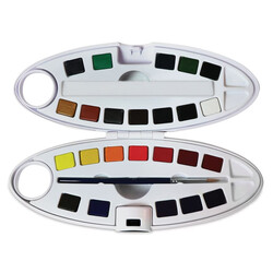 Watercolor Aquarel 24lü Oval Set - Thumbnail