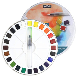 Watercolor Aquarel 24lü Set Teneke Kutu - Thumbnail