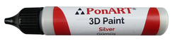 Ponart - 3D Paint 30 ml Gümüş