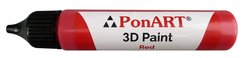 Ponart - 3D Paint 30 ml Kırmızı
