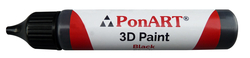 Ponart - 3D Paint 30 ml Siyah